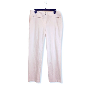 5‎ for $25 ❄️ Alfani Zipper Front white pants